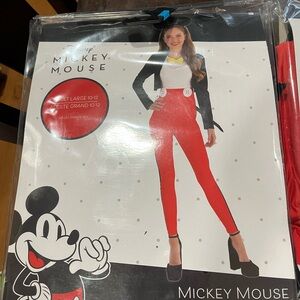 Disney Mickey Mouse Women's Red Leggings